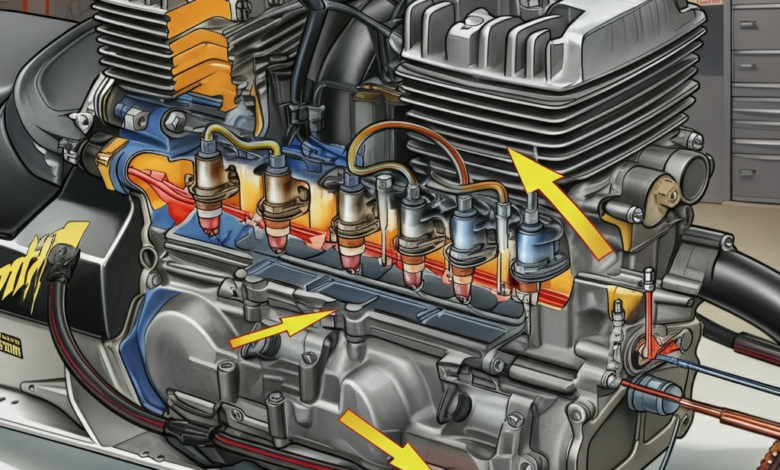 1996 arctic cat zr 580 efi fuel rail flow direction